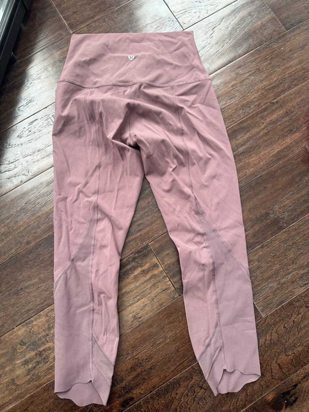 lululemon athletica mauve/pink high-rise leggings